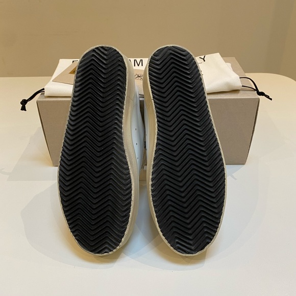 Golden Goose Hi-Star White/Silver Leather 37 NIB - Picture 9 of 10